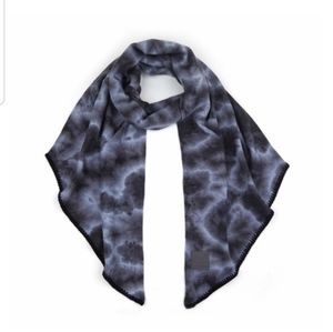 *C.C.Beanie Scarf Tied Dye Light/Dark Gray